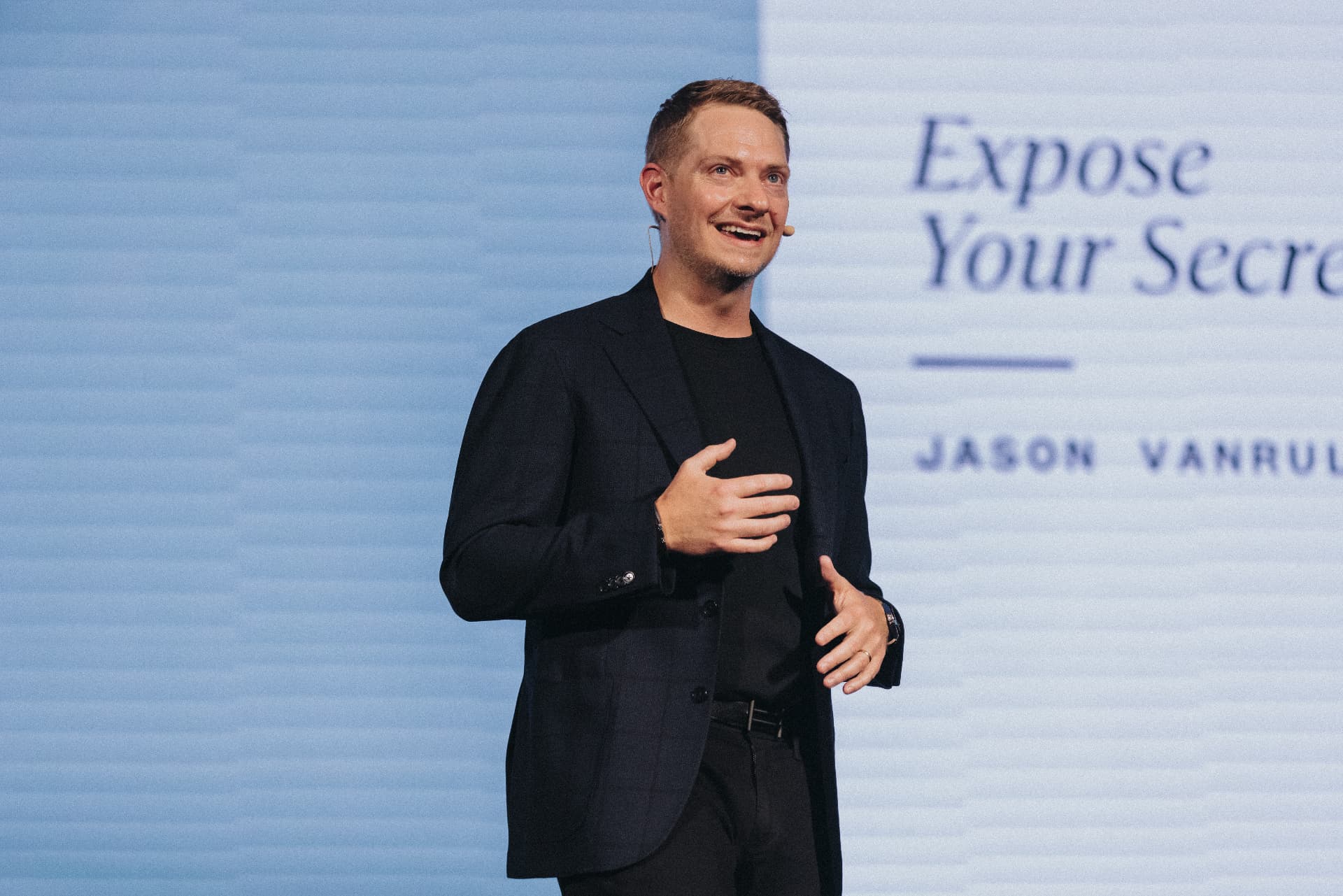 Jason VanRuler speaking at a corporate event
